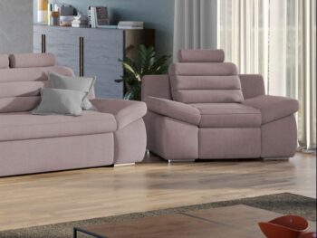 Fotel Quinn rózsaszín