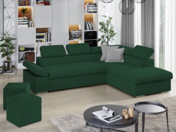 Sarokkanapé Aria zöld