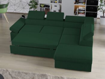 Sarokkanapé Aria zöld