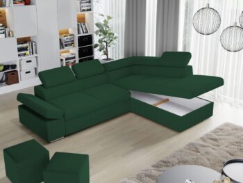 Sarokkanapé Aria zöld