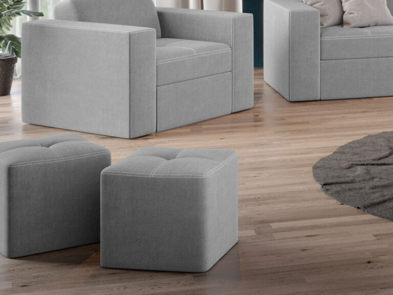 Puff Cross világos szürke